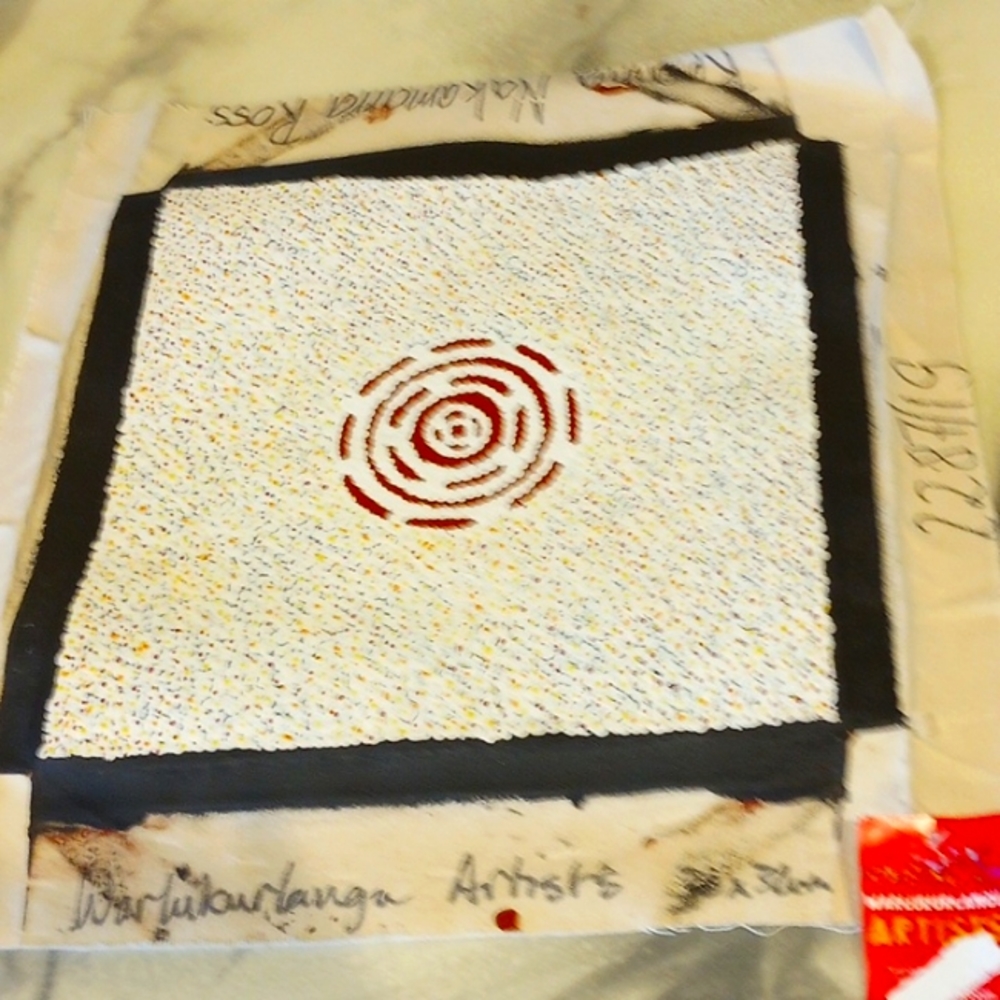 Aboriginal "Flying Ant Dreaming" Wapurtali, Yuendumu Painting, Regina Nakamarra
